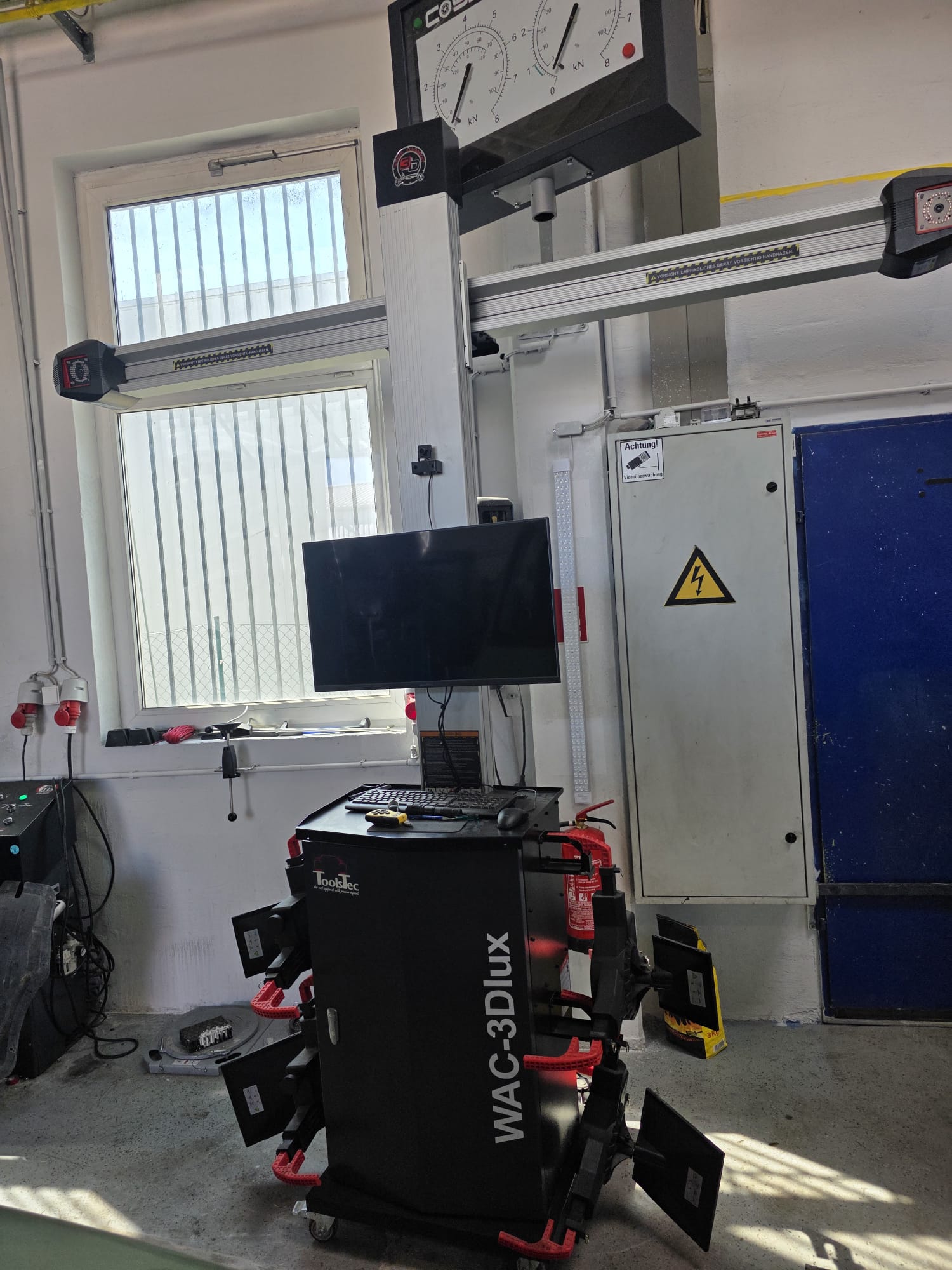 3D Achsmessgerät WAC-3Dlux in der AHSE Werkstatt